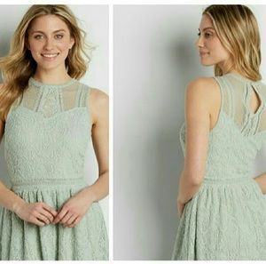 Easter Dress! Lace dress with embroidered detail.